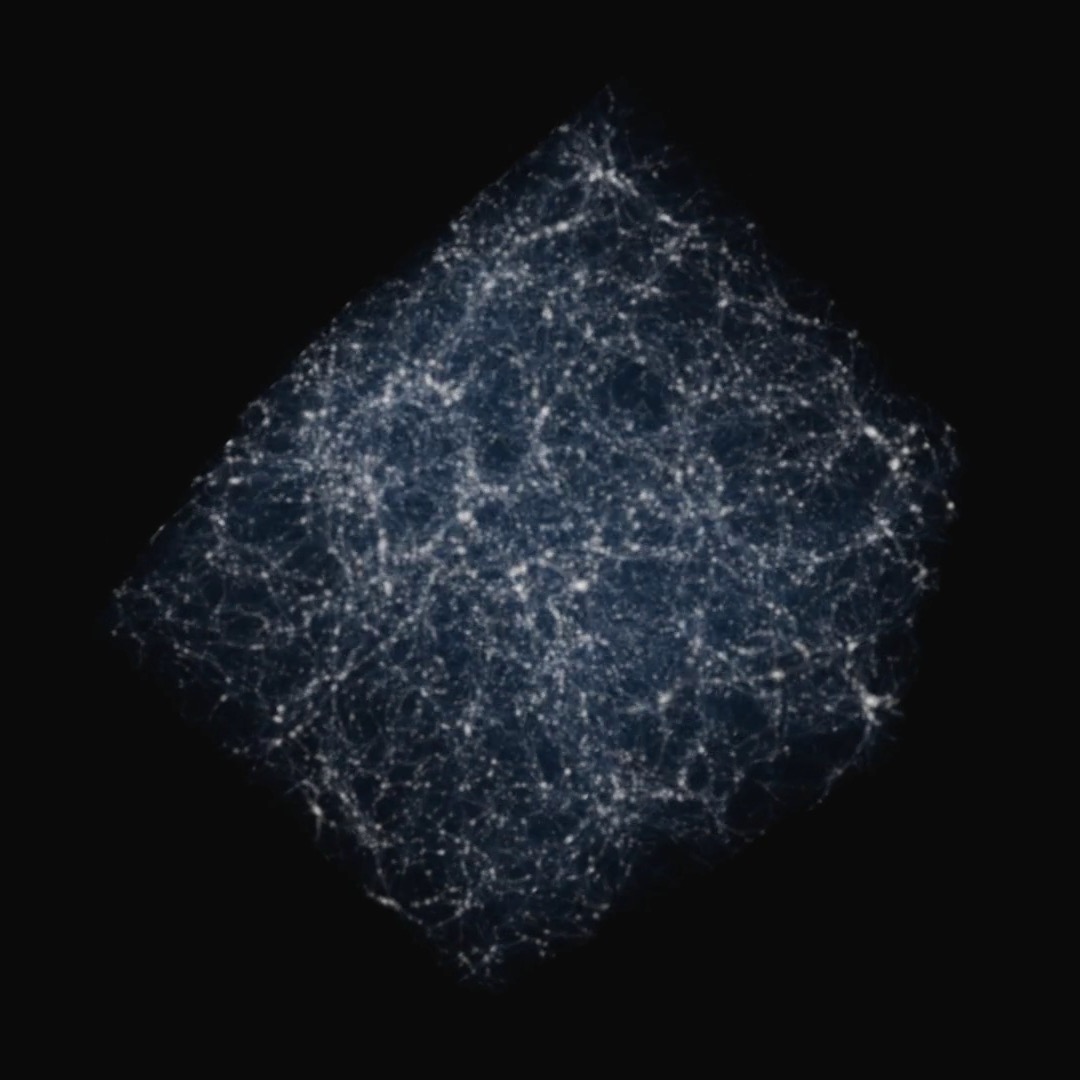 Cosmology simulation visualization